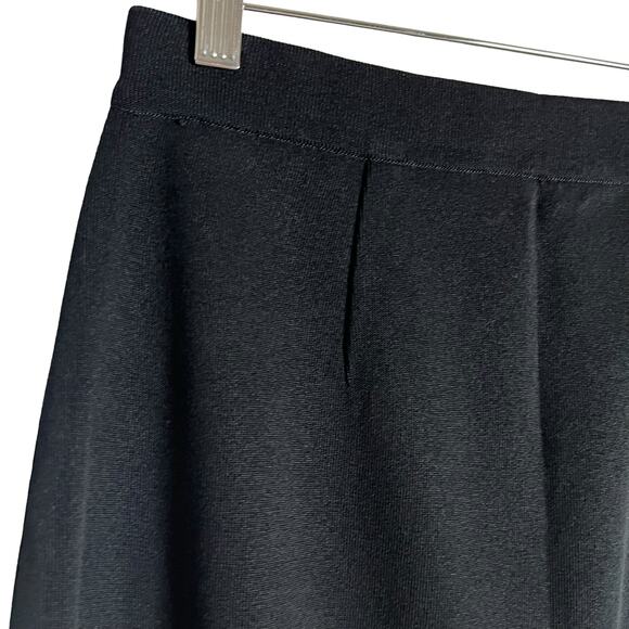 Exclusively Misook Black Acrylic Straight Knit 22” Pencil Skirt Size Small - Picture 4 of 12